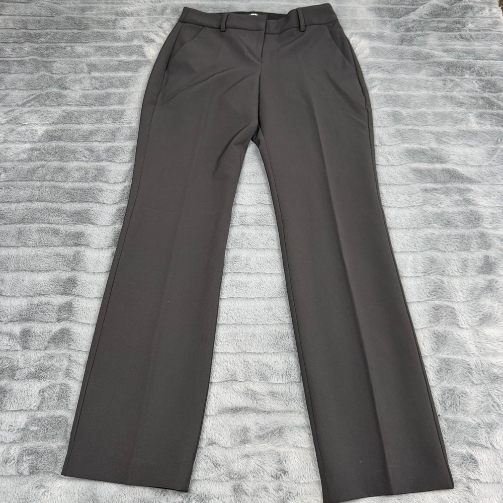 Express Editor Black Mid Rise Straight Leg Dress Pants Womens Size 0S 15048